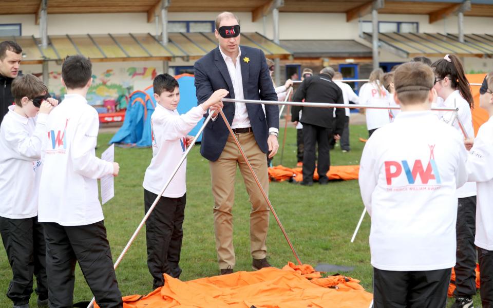 Prince William launches his own award scheme for children