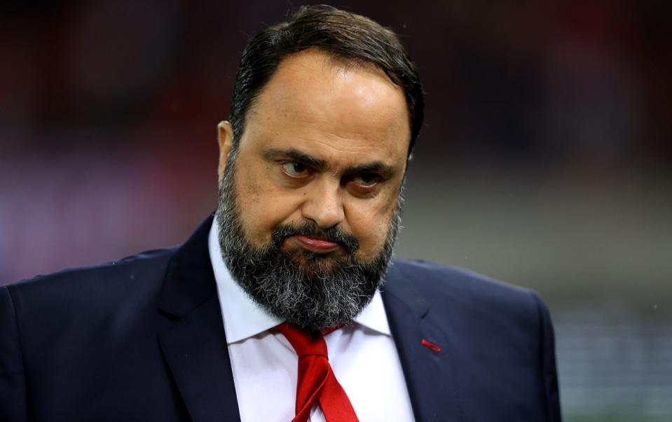 Nottingham Forest owner Evangelos Marinakis - Nottingham Forest and Everton charged over Premier League spending breaches