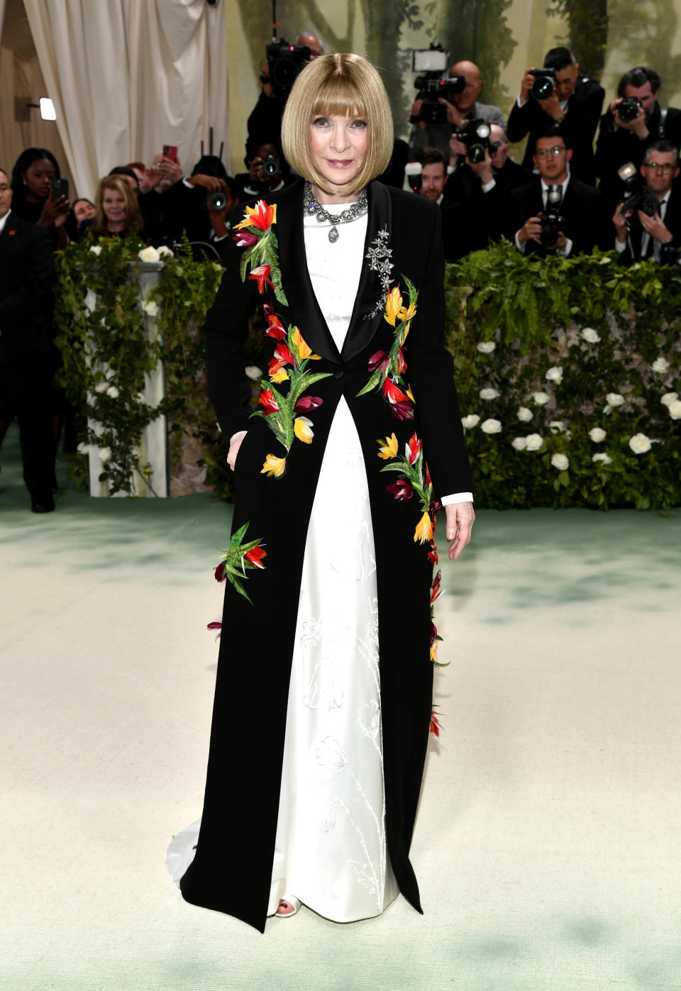 Anna Wintour attends The Metropolitan Museum of Art's Costume Institute benefit gala celebrating the opening of the "Sleeping Beauties: Reawakening Fashion" exhibition on Monday, May 6, 2024, in New York. (Photo by Evan Agostini/Invision/AP)