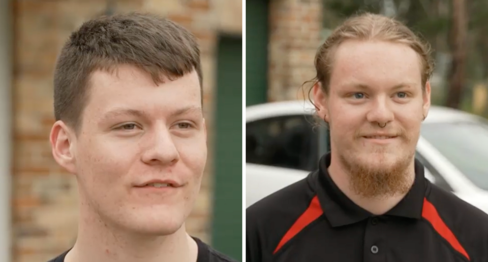 Corey and Josh Parkes helping pay for food and rent.