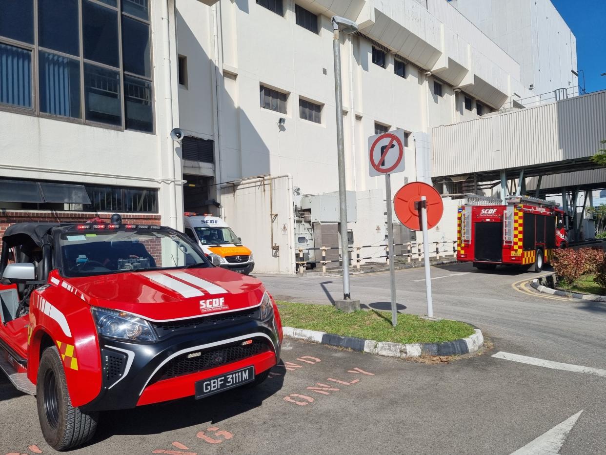 Tuas Incineration Plant. (PHOTO: Singapore Civil Defence Force/Facebook)