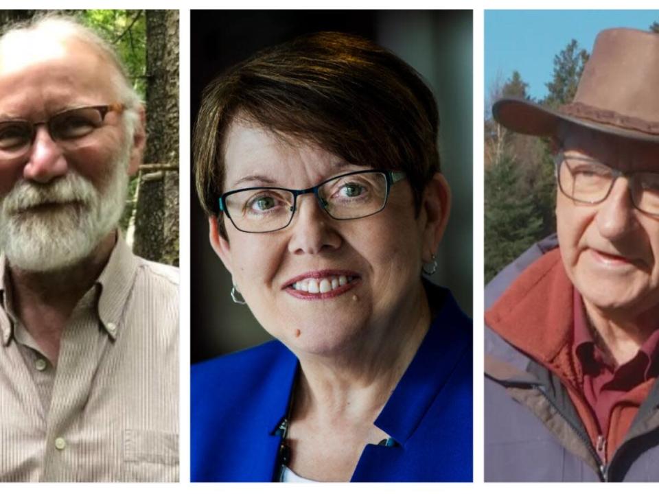 Gary Schneider, Claudette Thériault and John Wallace Andrew are the 2022 recipients of the Order of Prince Edward Island. (CBC/Rachelle Richard-Léger - image credit)