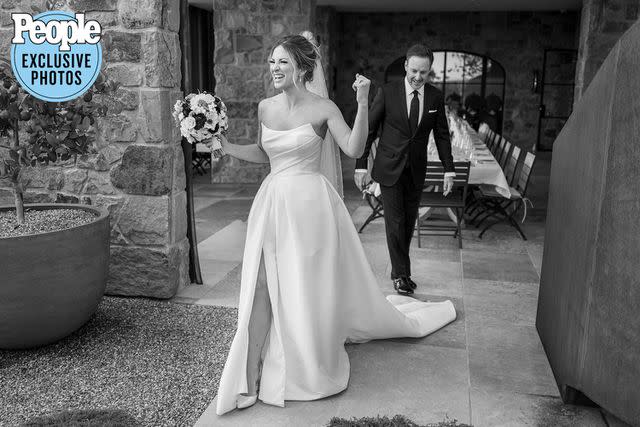 <p>Joey Carman Photography/@joeycarman</p> Chris Harrison and Lauren Zima at their Oct. 14 wedding in Napa Valley, California