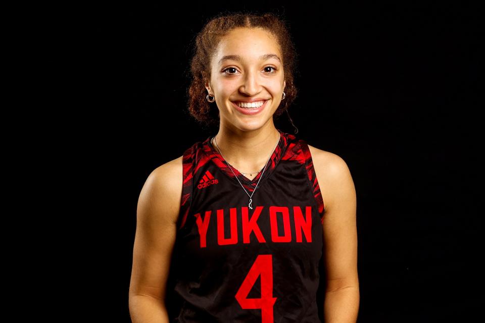 Gabrielle Tilley, Yukon Girls Basketball, is pictured during The Oklahoman’s media day in Oklahoma City, on Wednesday, Nov. 15, 2023.