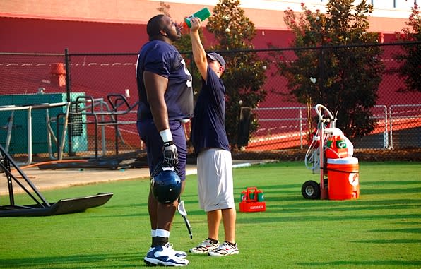 Terrell Brown may be the largest football player you've ever seen