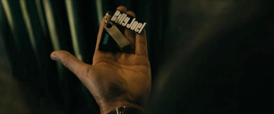 Hughie Campbell's flash drive attached to a Billy Joel keychain on season four of "The Boys."