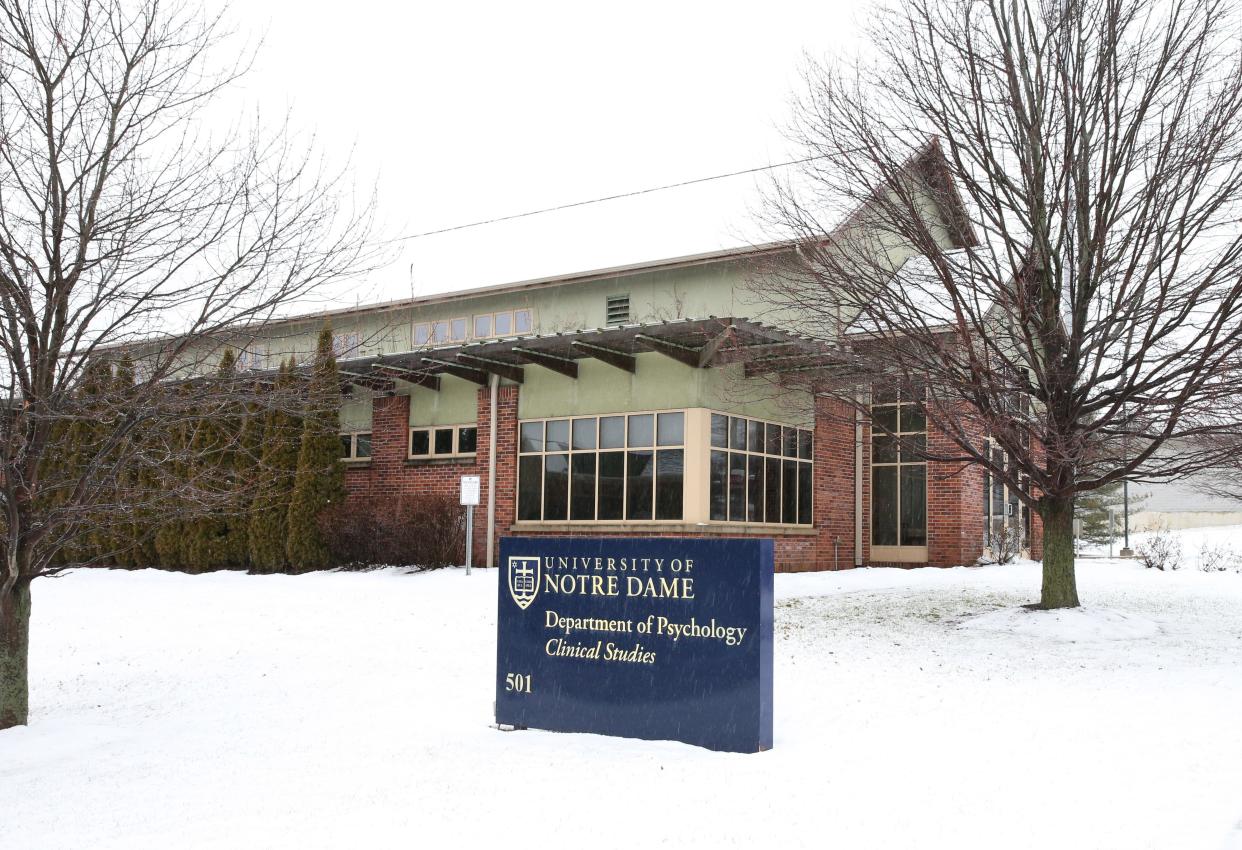 The University of Notre Dame announced Jan. 9, 2024, that it will build the Wilma and Peter Veldman Family Psychology Clinic on the site of its current psychological services clinic that it operates at 501 N. Hill St. in South Bend. It estimates the new center will be able to treat 1,500 people a year.