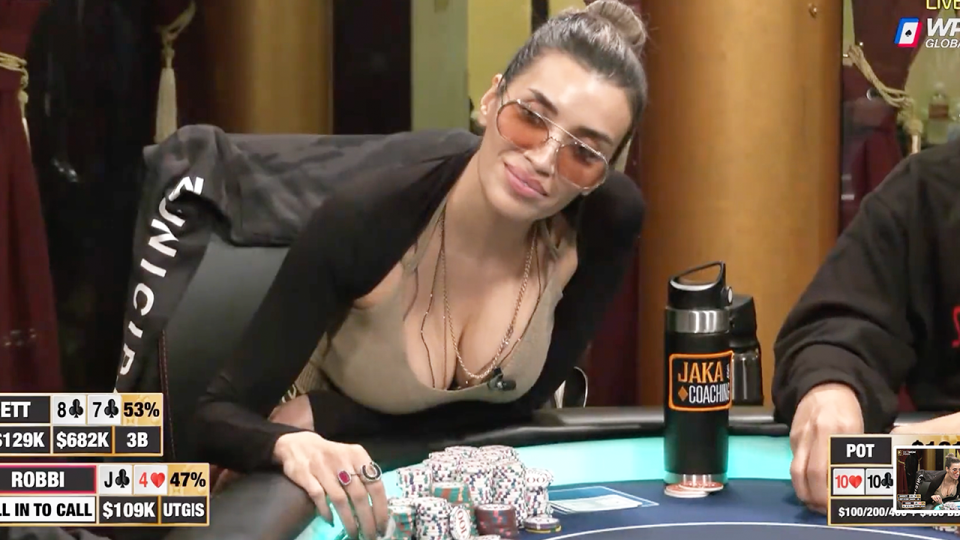 Robbi Jade Lew during a World Series Poker event.