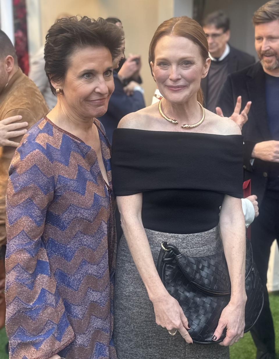 (L-R) Joyce Pierpoline and Julianne Moore