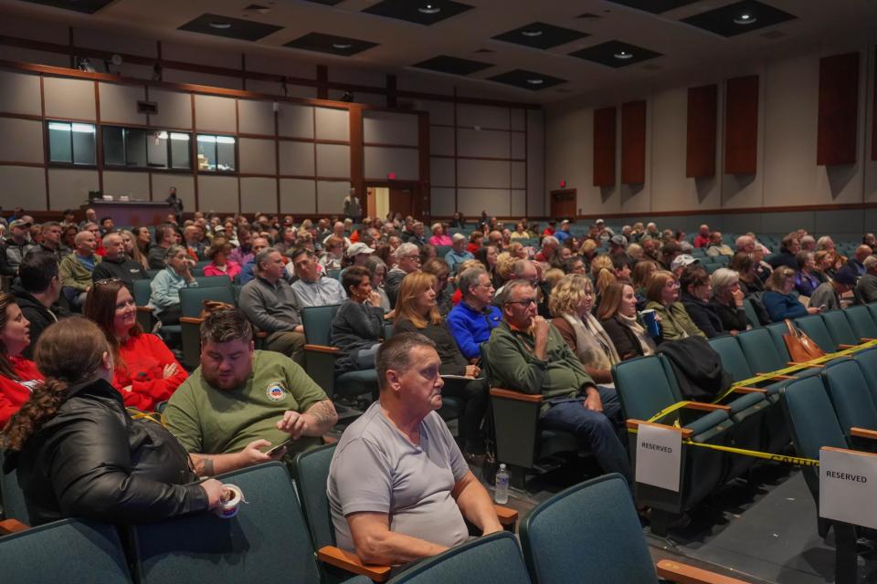 An estimated 300 people attended the Nov. 14, 2023 Central Bucks School Board meeting, the last for the outgoing GOP-majority lead school board