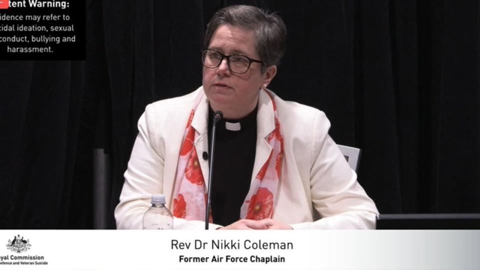 The Rev Dr Nikki Coleman testifies before the commission in August 2023. Picture: Supplied