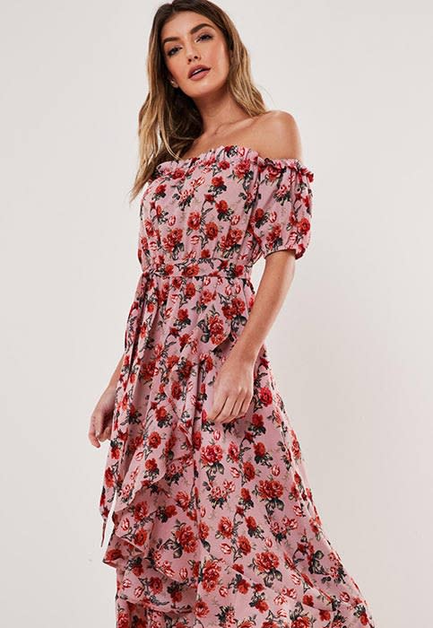 missguided-pink-floral-dress