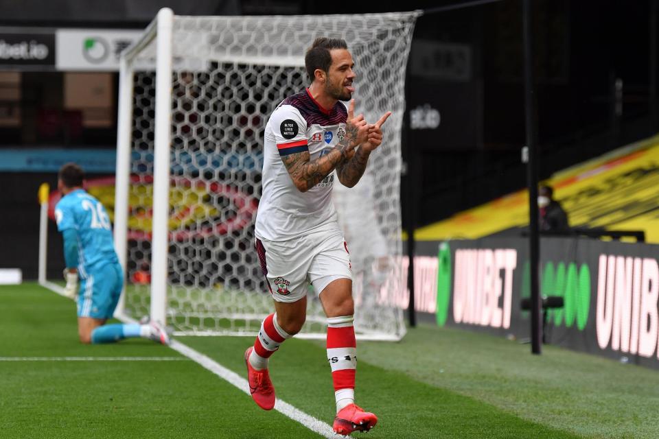 Meanwhile, fellow English striker Danny Ings has netted 18 of Southampton's 42 top-flight goals this season (POOL/AFP via Getty Images)