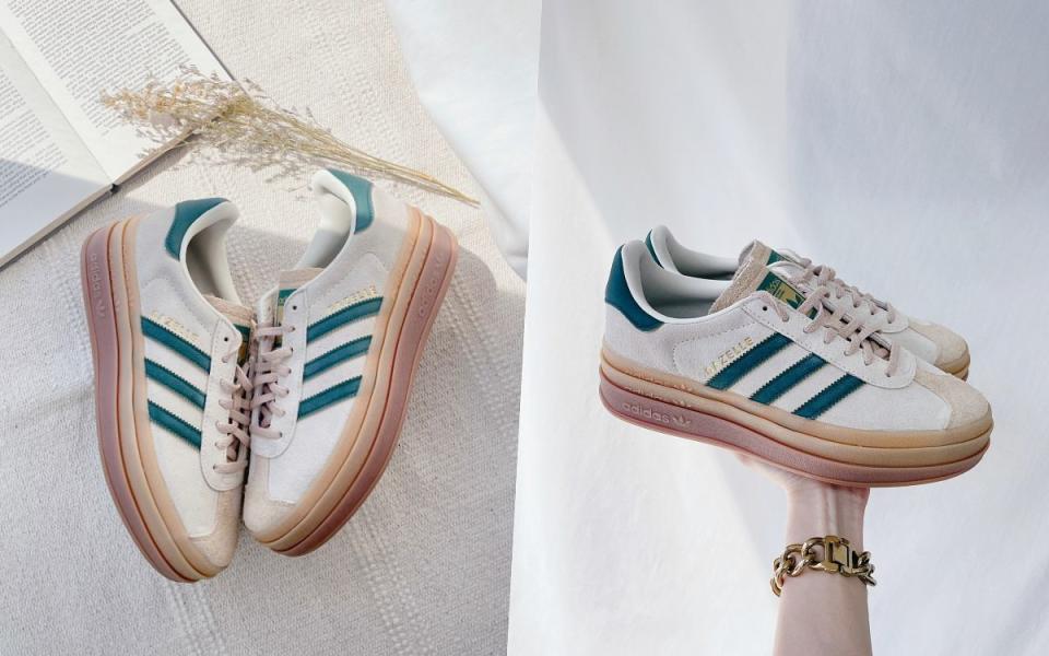 adidas  Originals GAZELLE BOLD運動休閒鞋NT.4,090 Photo Via:LOOKin編輯拍攝