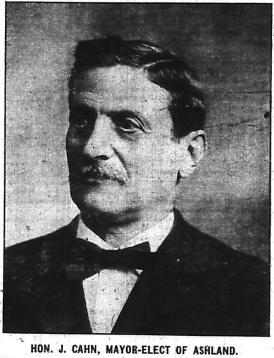 Jacob Cahn from Ashland Press newspaper in 1907.