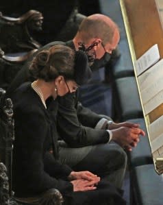 Prince William, Duchess Kate Honor ‘Devoted’ Prince Philip After Sitting Side by Side at His Funeral