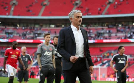 Soccer Football - FA Cup Final - Chelsea vs Manchester United - Wembley Stadium, London, Britain - May 19, 2018 Manchester United manager Jose Mourinho at the end of the match Action Images via Reuters/Lee Smith