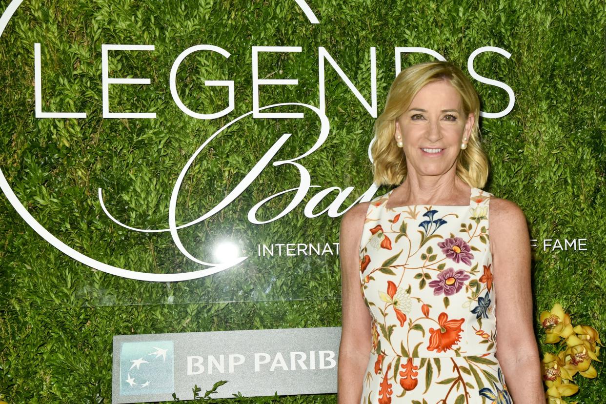 Chris Evert attends the International Tennis Hall Of Fame Legends Ball at Cipriani 42nd Street on September 7, 2019 in New York City.