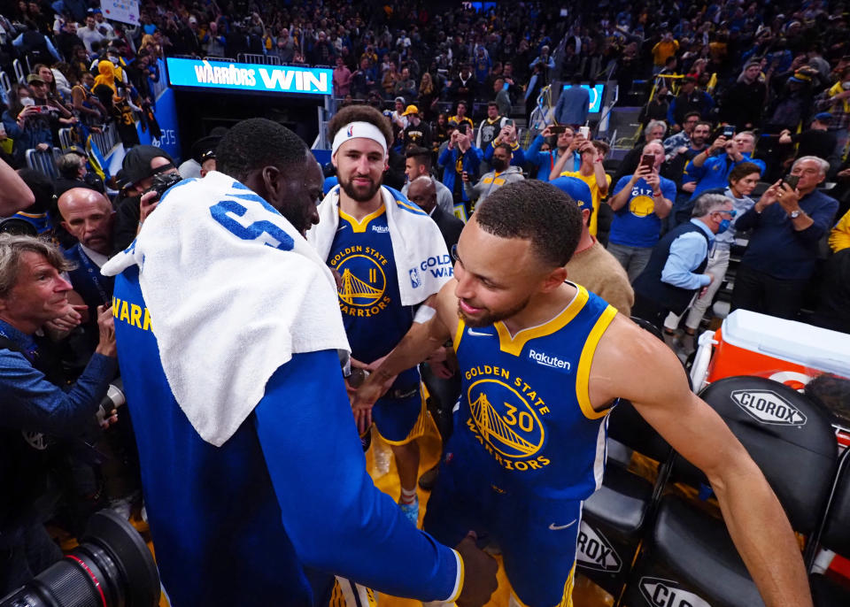 As long as Stephen Curry, Klay Thompson and Draymond Green are playing, it will be hard to ever doubt the Golden State Warriors. (Kelley L Cox/USA Today Sports)