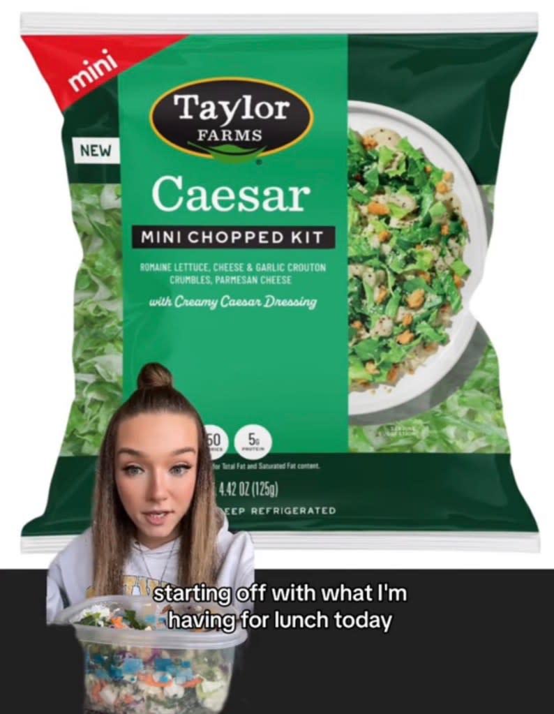 “I love chopped salad kits — they are so easy, you can make them for multiple meals, and they come in a bunch of different flavors,” Clemens, 33, told her TikTok followers this week. TikTok