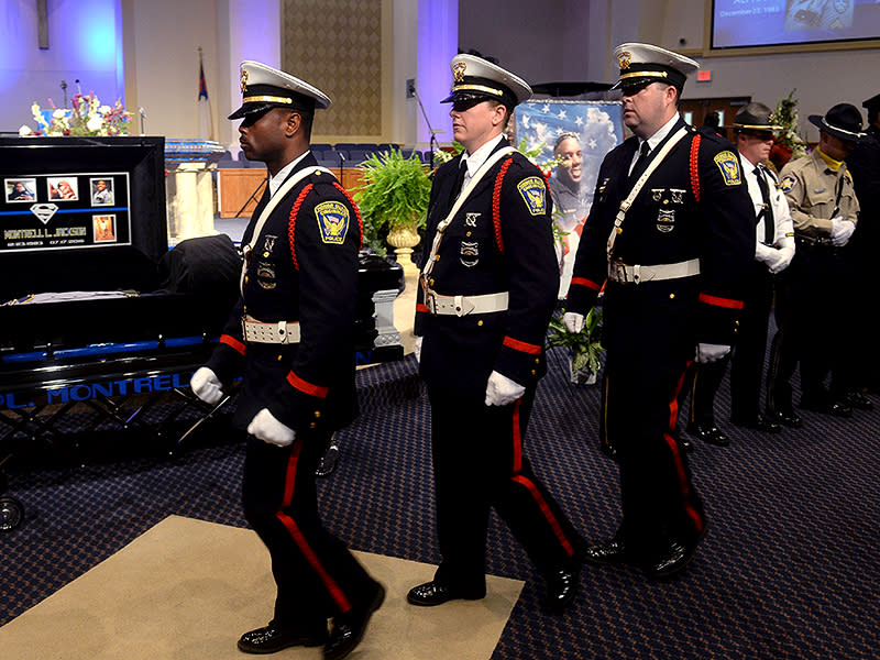 Montrell Jackson's Family Says Goodbye to Slain Officer: 'Now I Can Brag About You Being an Angel'| Crime & Courts, True Crime