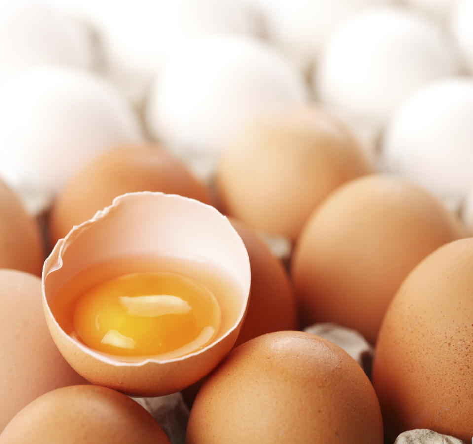 <div class="caption-credit"> Photo by: Thinkstock</div><div class="caption-title">Eggs</div><p> Eggs can be contaminated with salmonella. Store in the refrigerator and cook thoroughly before eating. Avoid raw or runny eggs. In 2010, more than <a rel="nofollow noopener" href="http://topics.nytimes.com/top/reference/timestopics/subjects/e/eggs/contamination_and_recalls/index.html?inline=nyt-classifier" target="_blank" data-ylk="slk:500 million eggs were recalled after 1,500 people;elm:context_link;itc:0;sec:content-canvas" class="link ">500 million eggs were recalled after 1,500 people</a> were infected with salmonella. </p>