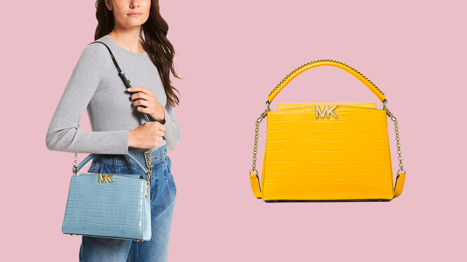 Make a statement this fall with a bright and bold bag from Michael Kors.