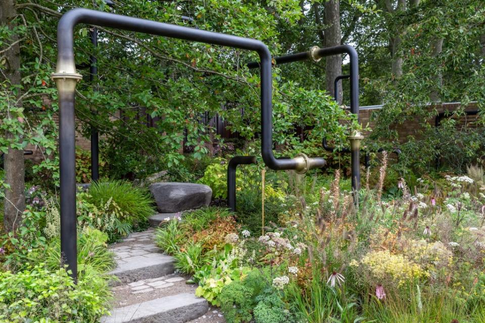 Mcmullam Studio co-designed an urban pocket park in the gold medal-winning M&G Garden at Chelsea Flower Show  (Rebekah Kennington)