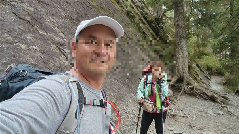 逢甲EMBA峰鷹登山協會會長夫婦，傳爬玉山失聯目前人還聯繫不上。（圖／翻攝畫面）