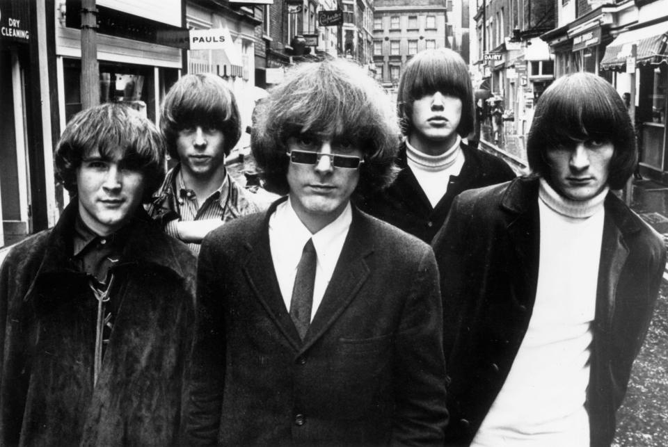 The Byrds: David Crosby (from left), Chris Hillman, Jim McGuinn, Michael Clarke and Gene Clark.