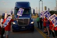 UAW workers strike at the Bowling Green facility