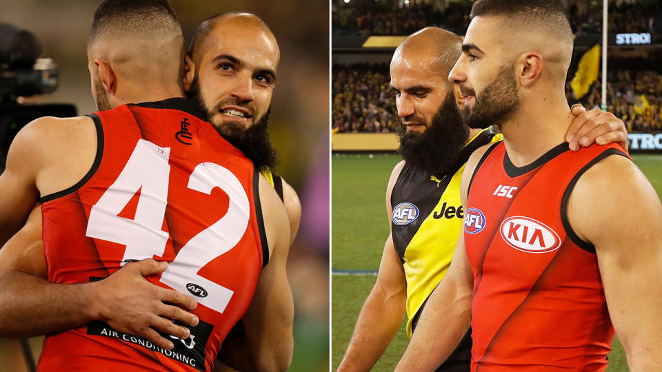 Saad and Houli embrace. Image: Getty