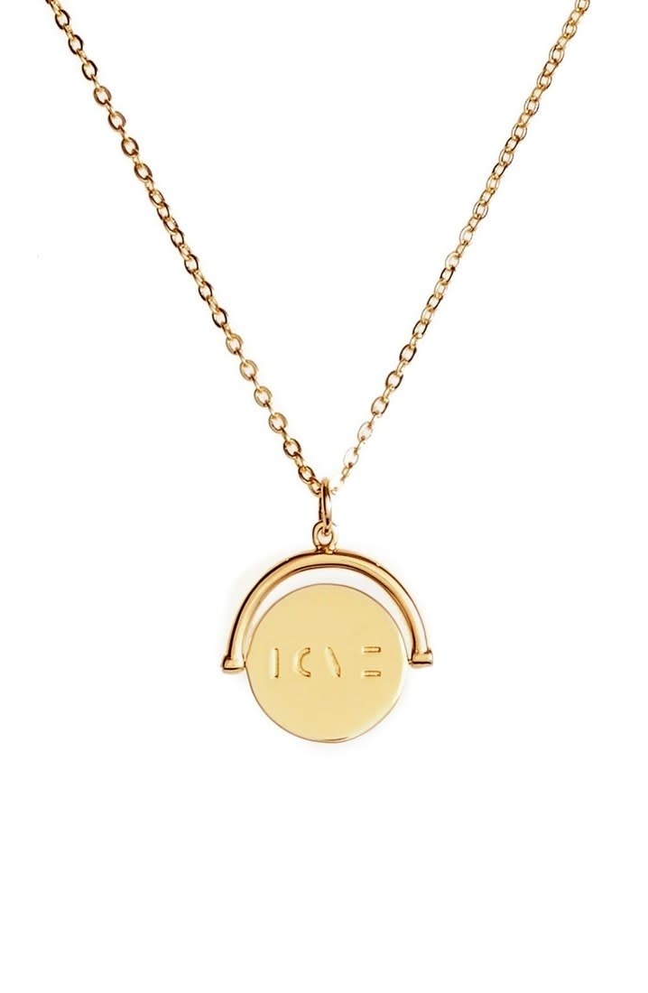 <p>Jewelry is <em>always</em> a good idea — especially when you can find high quality pieces like this one that won't hurt your wallet.</p><p><em>Love Love Code Charm Necklace, $68. <a rel="nofollow noopener" href="http://shop.nordstrom.com/s/lulu-dk-love-love-code-charm-necklace/4471356?fashioncolor=LOVE%2F%20GOL&mbid=synd_yahooentertainment&origin=category-personalizedsort" target="_blank" data-ylk="slk:nordstrom.com;elm:context_link;itc:0;sec:content-canvas" class="link ">nordstrom.com</a></em></p>