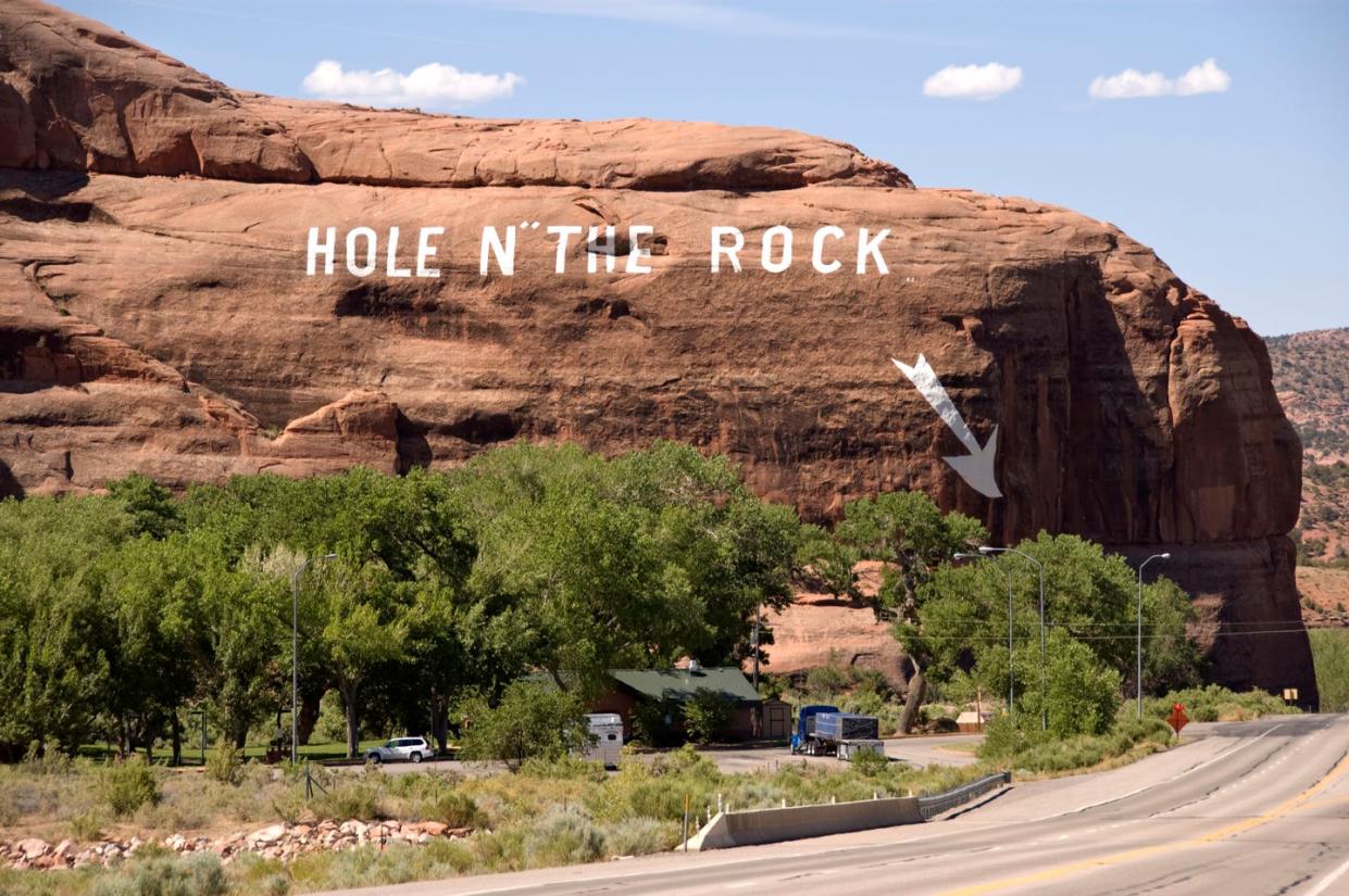 oldest roadside attractions hole in the rock hole n' the rock