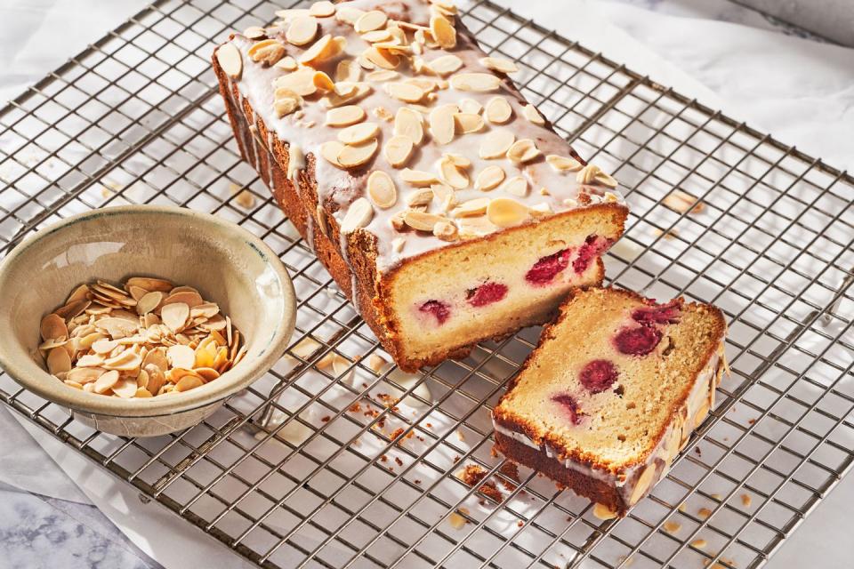 Raspberry Almond Pound Cake