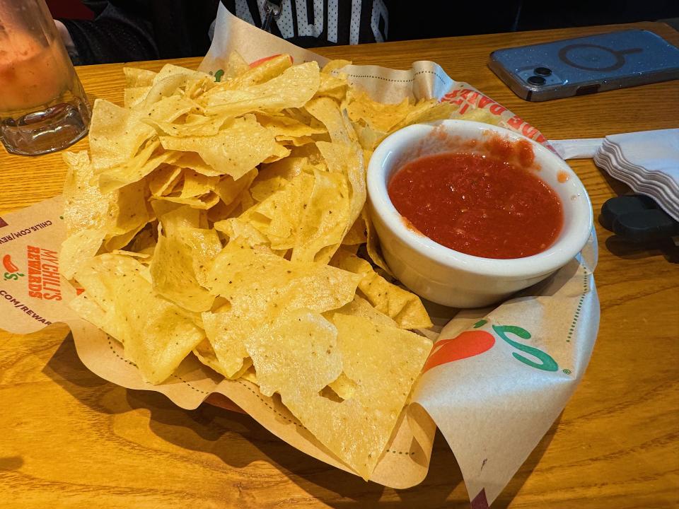 chilis chips and salsa