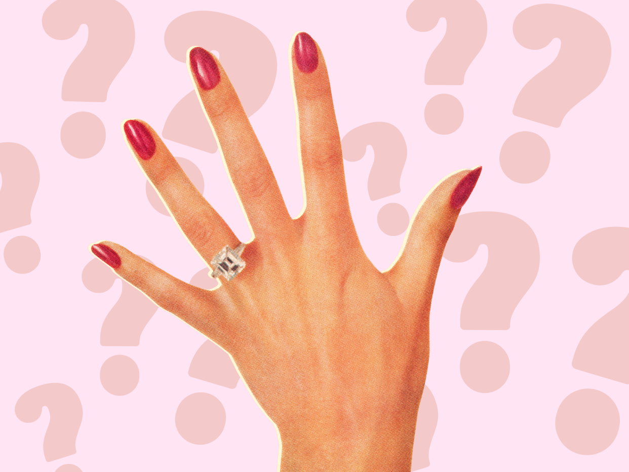 Would you tell your partner if you hated your engagement ring? (Image via Getty Images)