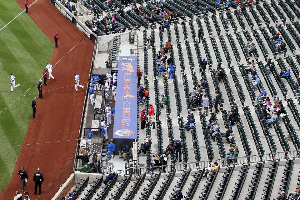 Empty seats at baseball games