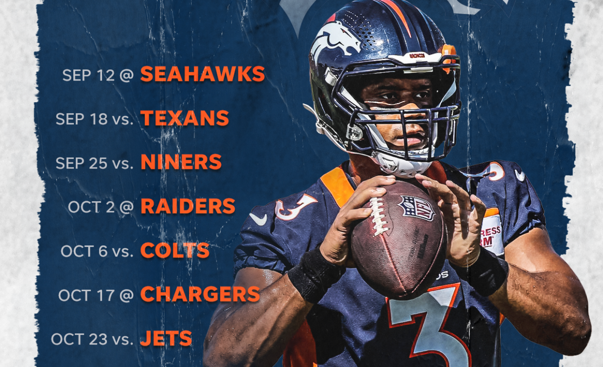 denver broncos schedule for 2022