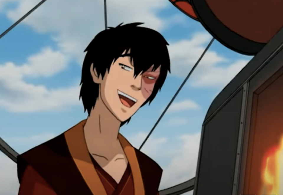 Zuko smiling