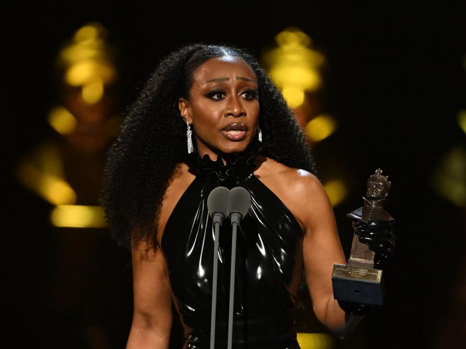 Beverley Knight won an Olivier Award for The Old Vic’s ‘Sylvia’ (Getty Images for SOLT)