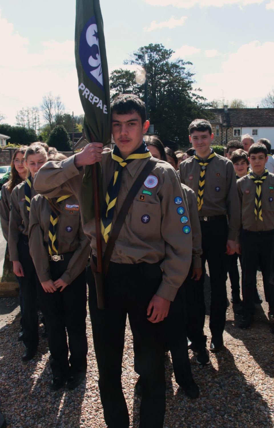 Salisbury Journal: St George's Day scout parade in Wilton