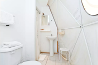 <p>And a bathroom. <br> (Airbnb) </p>