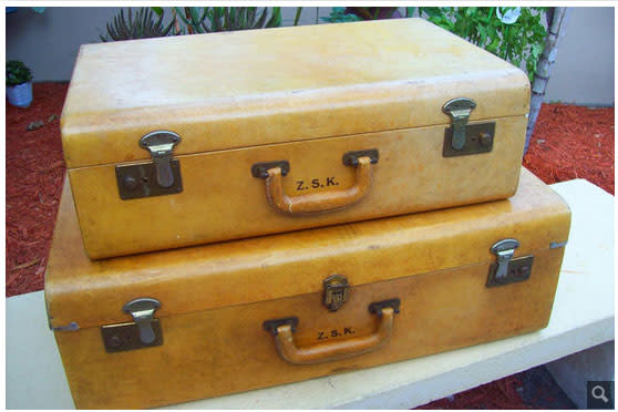 Yellow Vintage Trunks