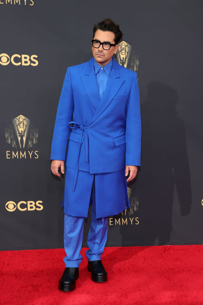 Dan Levy attends the 73rd Primetime Emmy Awards on Sept. 19 at L.A. LIVE in Los Angeles. (Photo: Rich Fury/Getty Images)