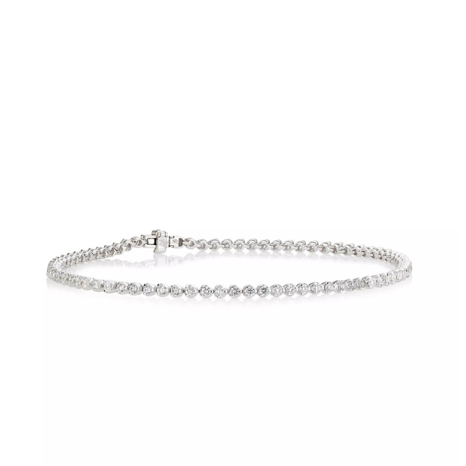 Roberto Coin 18K White Gold & 1.6 TCW Diamond Tennis Bracelet on white background