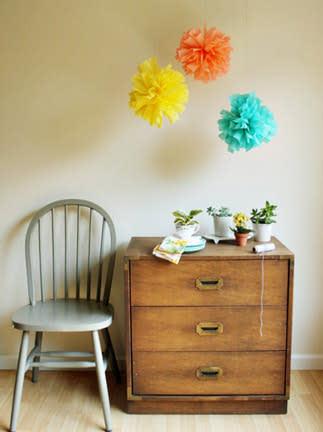 Crepe Paper Pom Poms