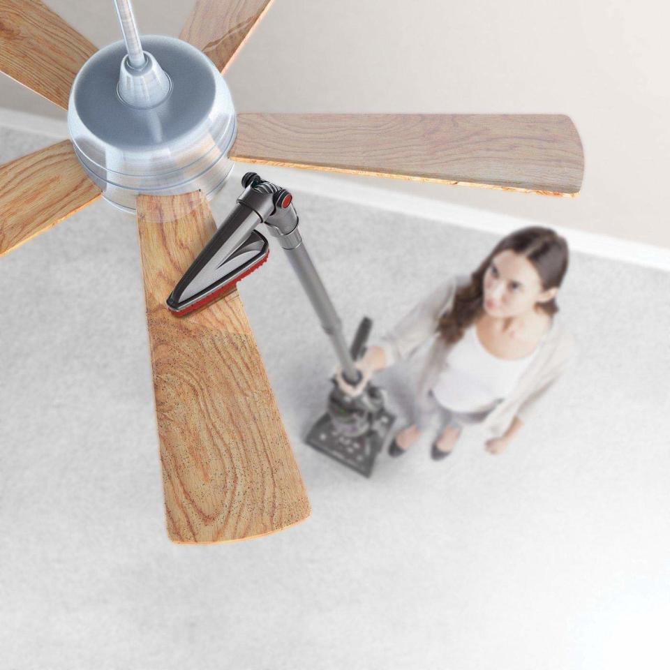 Hoover WindTunnel 2 Whole House Rewind Corded Bagless Upright Vacuum Cleaner. (Photo: Amazon)