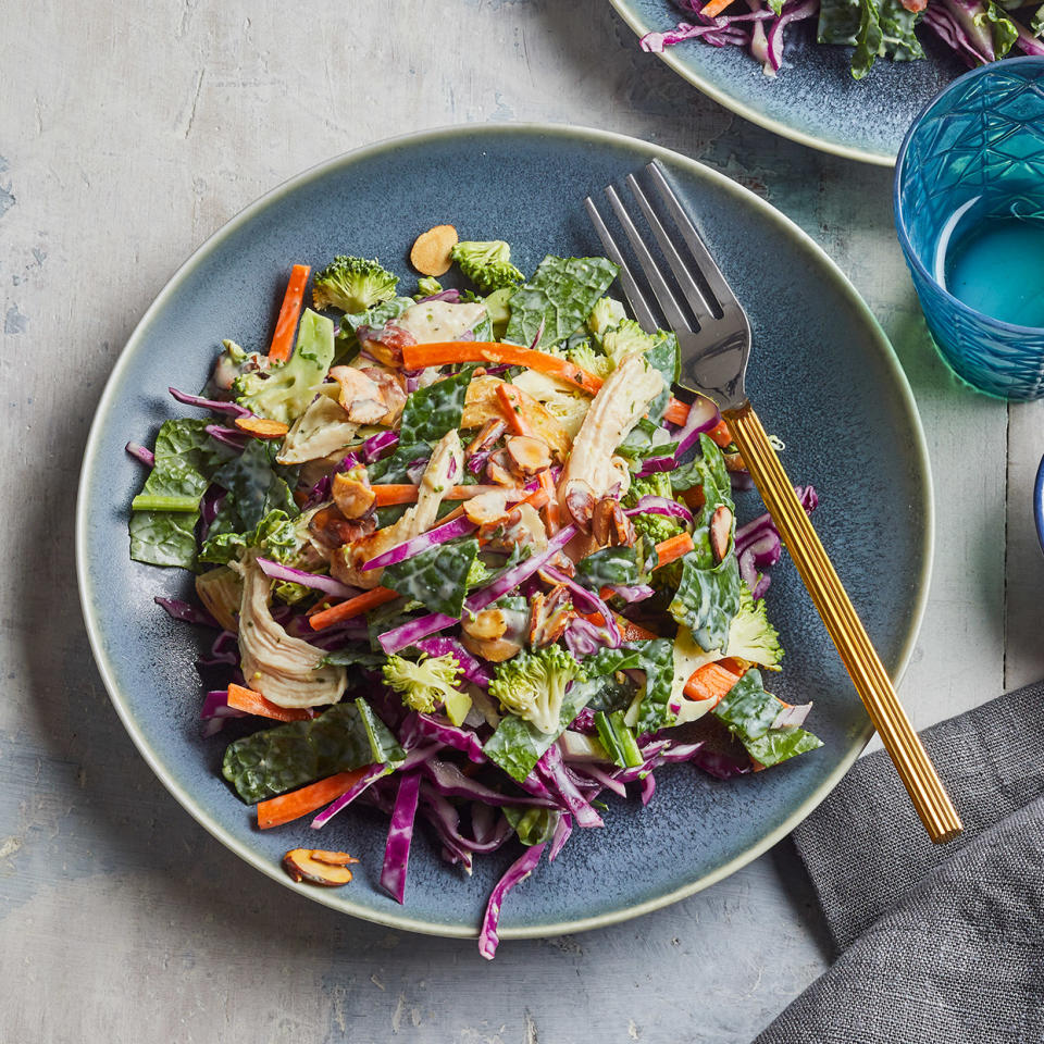 Chopped Salad with Chicken & Avocado-Buttermilk Dressing