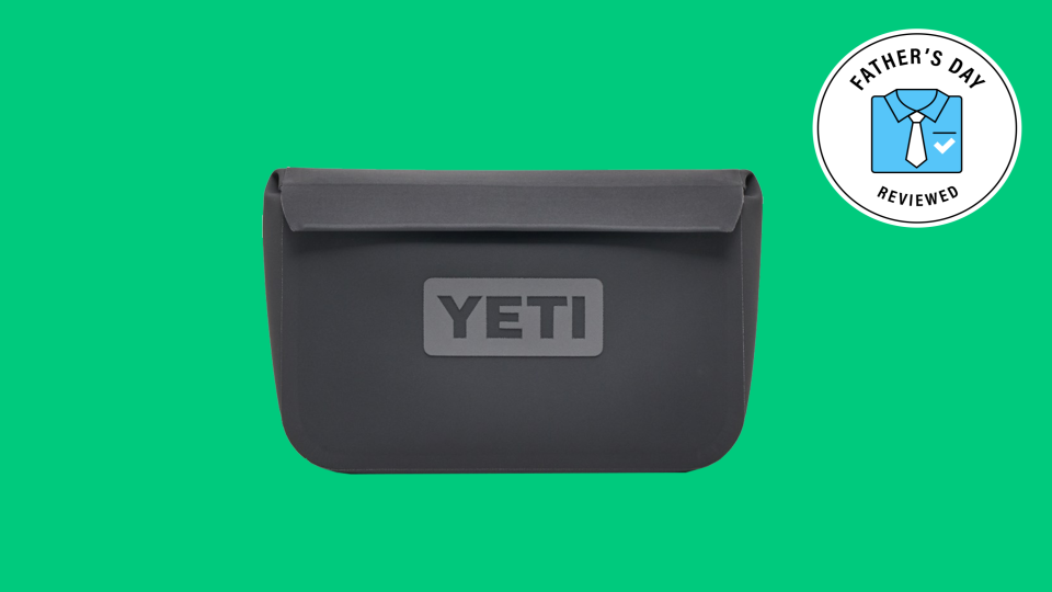 This Yeti water proof case will keep dad's valuables safe and dry when he's out on the water fishing.